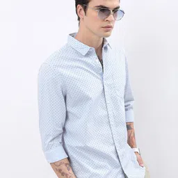HIGHLANDER Men Printed Slim Fit Shirt image 4