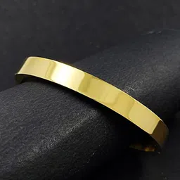 KRYSTALZ Men Gold-Plated Kada Bracelet-image-12