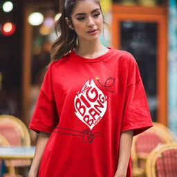 Leotude Women Printed Applique T-shirt-picture-33