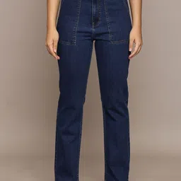 French Connection Women Smart Straight Fit High-Rise Jeans-image-77