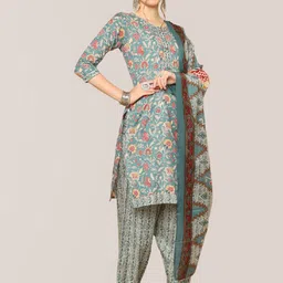 Roly Poly Women Floral Printed Kurta with Salwar & Dupatta image 2
