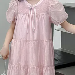 LULU & SKY Peter Pan Collar Puff Sleeve A-Line Dress image 3