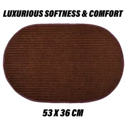 Kuber Industries 2-Pcs Brown Anti-Skid Doormats image 5