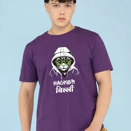 BRAWNY BATTLER Men Graphic Printed Round Neck Cotton T-shirt-picture-38