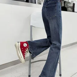 LULU & SKY Girls Straight Fit High-Rise Light Fade Stretchable Jeans image 4