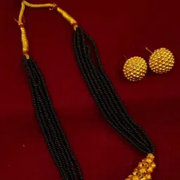 Swaroop designer Gold-Toned Brass Jewellery Set-picture-28