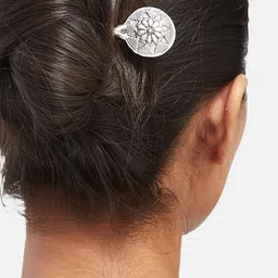 ATIBELLE Silver Plated Bun Pin Head Jewellery image 3