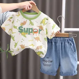 StyleCast x Revolte Boys Animal Graphic Printed T-shirt With Shorts-picture-34