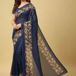Pionex Floral Pure Georgette Saree-picture-25