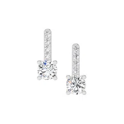 Sparkles Lab Grown Diamond 0.75 Carat Round Bar Drop Earrings for Women-picture-15