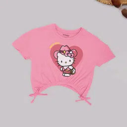 Pantaloons Junior Girls Cotton Tshirts-picture-4