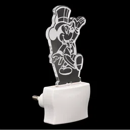 1ST TIME White & Transparent 4-Pcs 3D Illusion LED Plug Night Lamps image 3