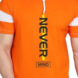 TEEFOX Typography Printed Hooded Short Sleeves Regular Fit Casual T-shirt image 5