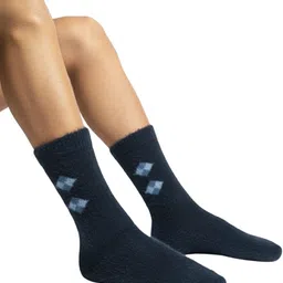 Cdeck Men Pattered Pure Wool Calf Length Socks-picture-35