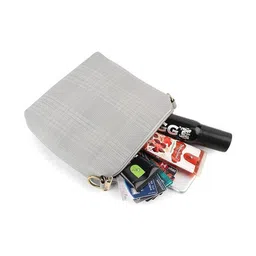 DANIEL CLARK Checked PU Structured Handheld Bag with Tasselled image 4