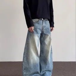 StyleCast Men Flared High-Rise Light Fade Jeans-picture-11