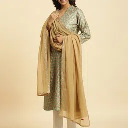 W Gold-Toned Dupatta image 1