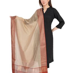 Rhe-Ana Beige & Red Striped Dupatta-picture-30