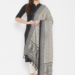 Clora Creation Ethnic Motif Printed Dupatta With Tassels-picture-41