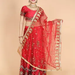 NAMASKAR Ethnic Motifs Embroidered Dupatta-image-3