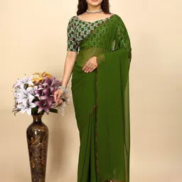 K 5 Fashion Pure Georgette Saree-picture-28