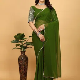 K 5 Fashion Embroidered Pure Georgette Saree-picture-30
