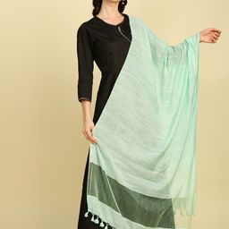 Dupatta Bazaar Solid Linen Dupatta-picture-34