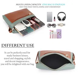 DANIEL CLARK Colourblocked PU Sling Bag image 2