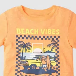 GAP Boys Graphic Printed Round Neck Pure Cotton T-shirt image 5