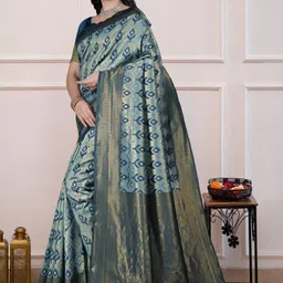 SHRIADINATH Woven Design Art Silk Banarasi Saree image 3