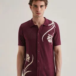 Banana Club Men Classic Slim Fit Semi Sheer Casual Shirt-picture-38