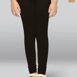 LYRA Girls Pack Of 2 Cotton Ankle-Length Leggings-image-67