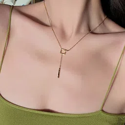 GOLDIWALA Stainless Steel Gold-Plated Square Shaped Chain image 4