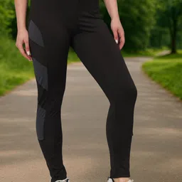 Unicus Apparel Colour-Blocked Ankle Length Tights image 4