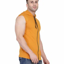 BEYOU FASHION Hooded Sleeveless Slim Fit T-shirt-image-63