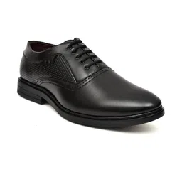 TRM Men Black Oxford Formal Shoes image 5