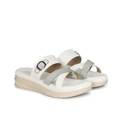 Luvfeet Solid Wedge Sandals with Buckles image 2