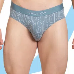 Nautica Pack Of 3 Printed Mid-Rise Anti-Bacterial Breathable Basic Briefs N_LJABF01 image 4