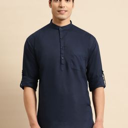RAJUBHAI HARGOVINDAS Men Pure Cotton Straight Kurta-picture-23