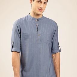 Anouk Mandarin Collar Straight Short Kurta-picture-8