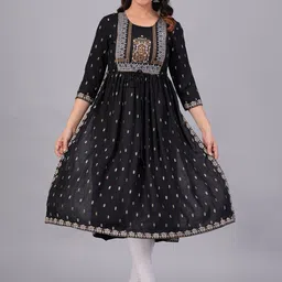 SGRF Ethnic Motifs Printed Pleated Straight Maternity Kurta-picture-27