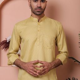 Jompers Men Patchwork Dobby Kurta-picture-43