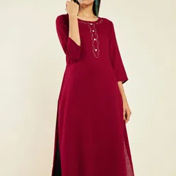 Soch Round Neck Sequined Kurta-picture-29