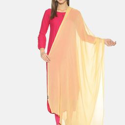 TWIN BIRDS Set Of 2 Solid Dupatta-picture-9