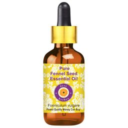 Deve Herbes Pure Fennel Seed Steam Distilled Essential Oil with Glass Dropper - 30ml-picture-12