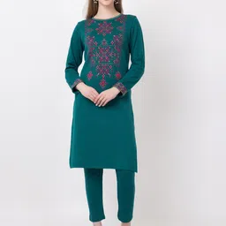 KEIKO Ethnic Motifs Design Acrylic Sweater Winter Kurta-picture-36