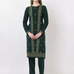 KEIKO Ethnic Motifs Woven Design Acrylic Kurta-picture-17