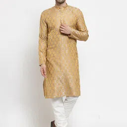 Jompers Ethnic Motifs Woven Design Straight Kurta with Churidar-picture-29