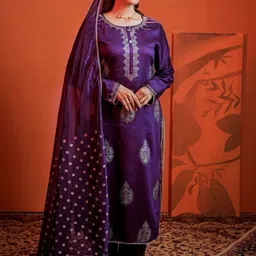 HEEPOSH Women Paisley Printed Regular Kurta with Trousers & With Dupatta-picture-10