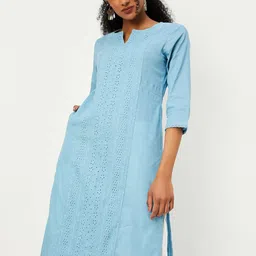 max Women Geometric Kurta-image-69